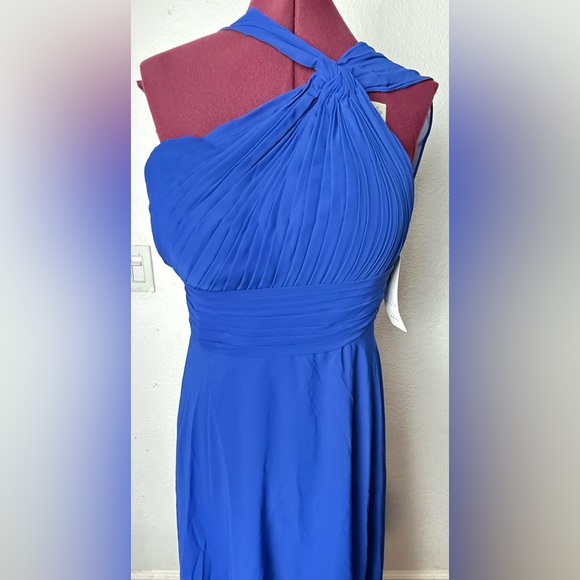 Chic One Shoulder Blue Dress - Picture 7 of 11